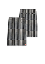 Stripes Knit Shorts 25933-BLAC