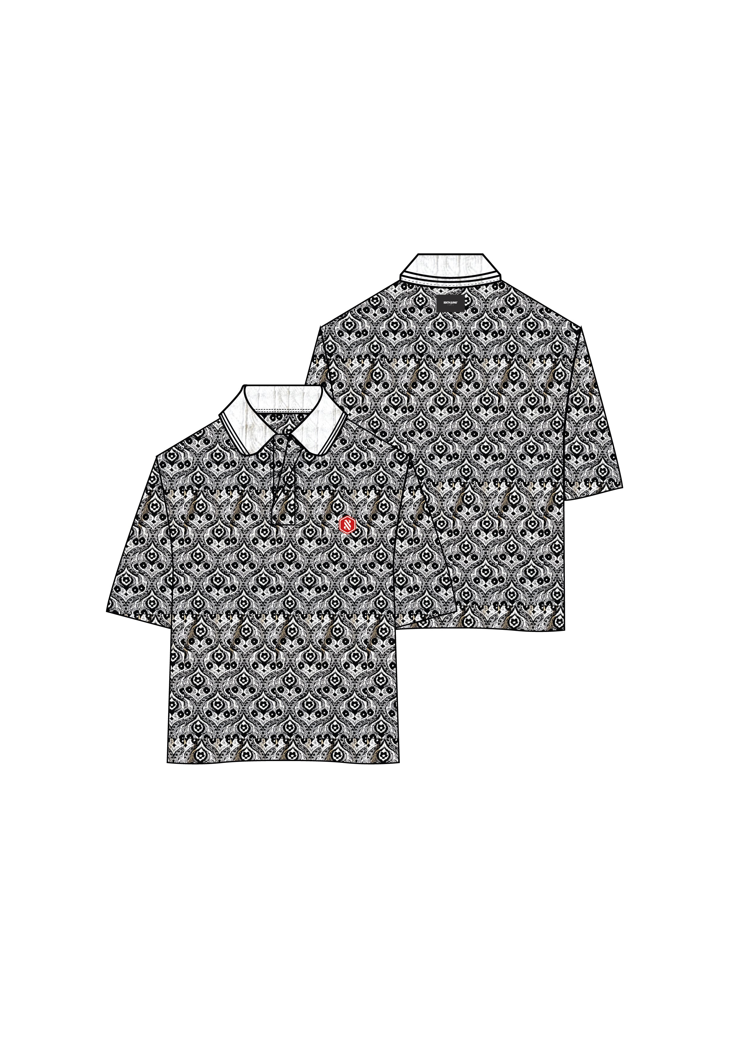 Peacock Relax Polo Shirt 25934-BLAC
