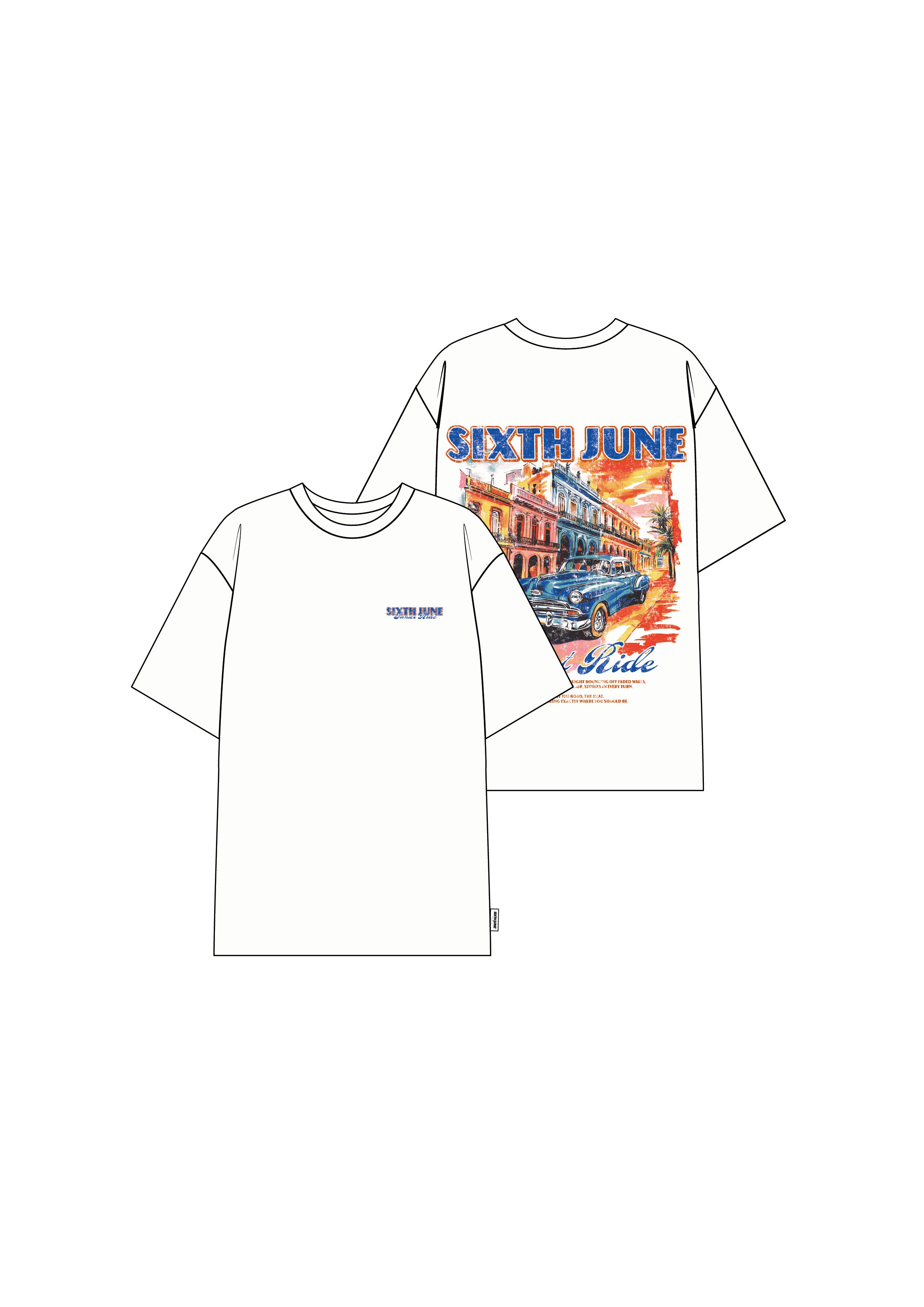 Cuba Car Tee 26008-WHIT