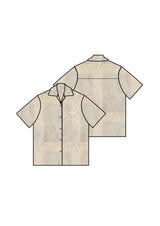 Paisley Lace Resort Shirt 26016-BEIG