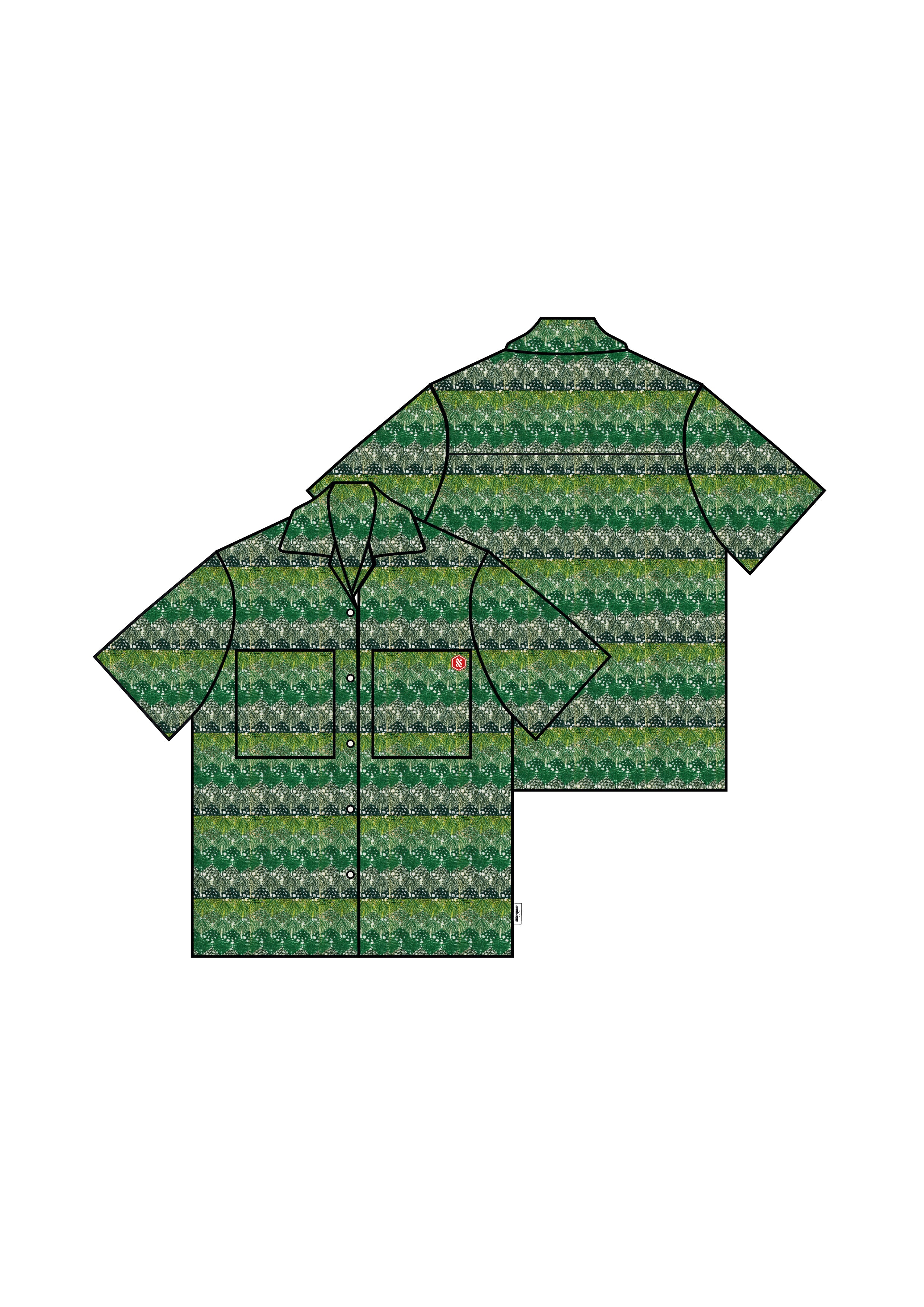 Crochet Resort Shirt 26019-GREE