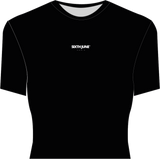 Crop top short sleeves sheathing 34313-BLAC