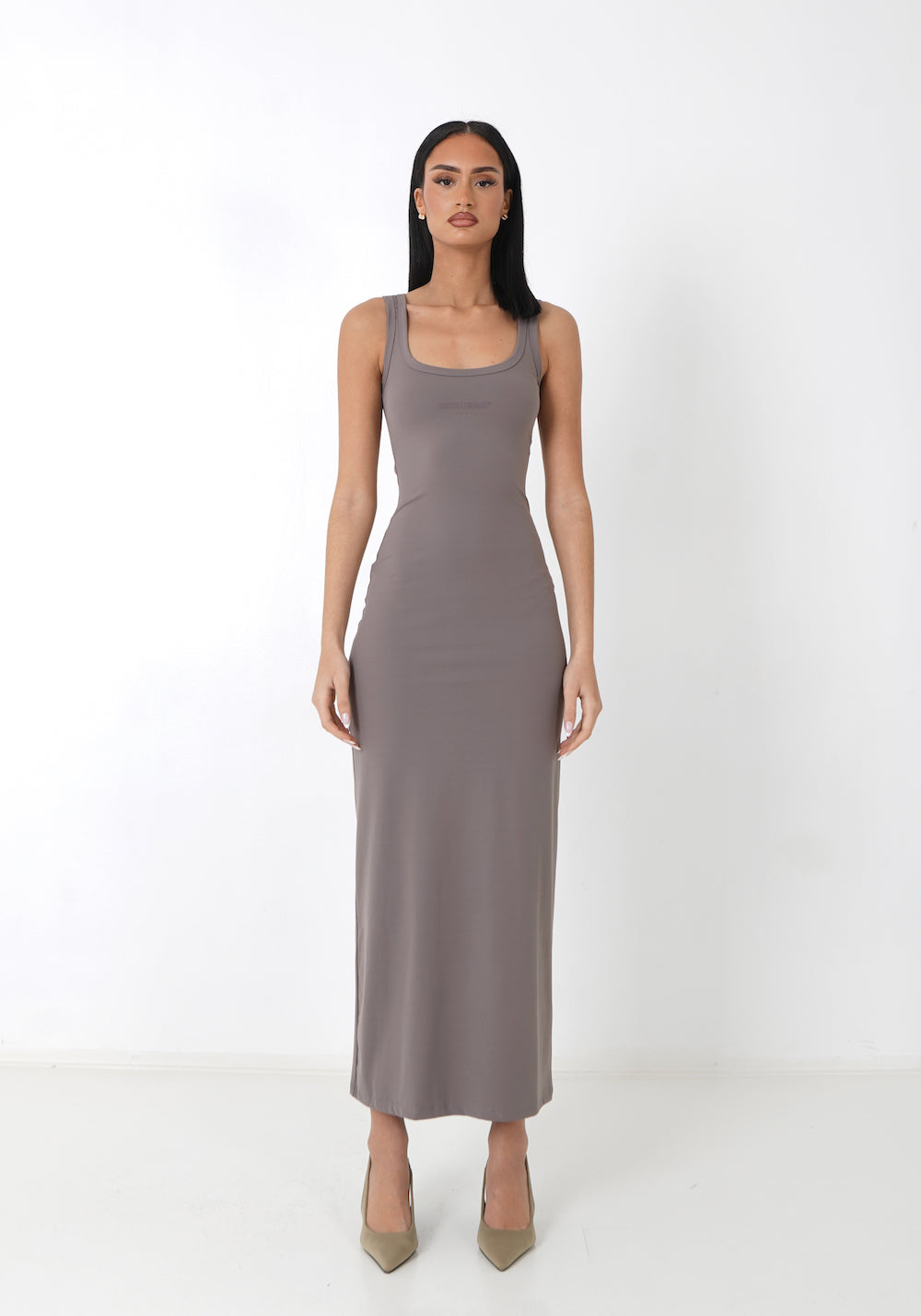 SS maxi dress sheathing 34317-TAUP