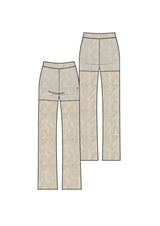 Paisley Lace Pants 34864-BEIG