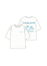 Carribean Soul Palm Tree Tee 34874-WHIT