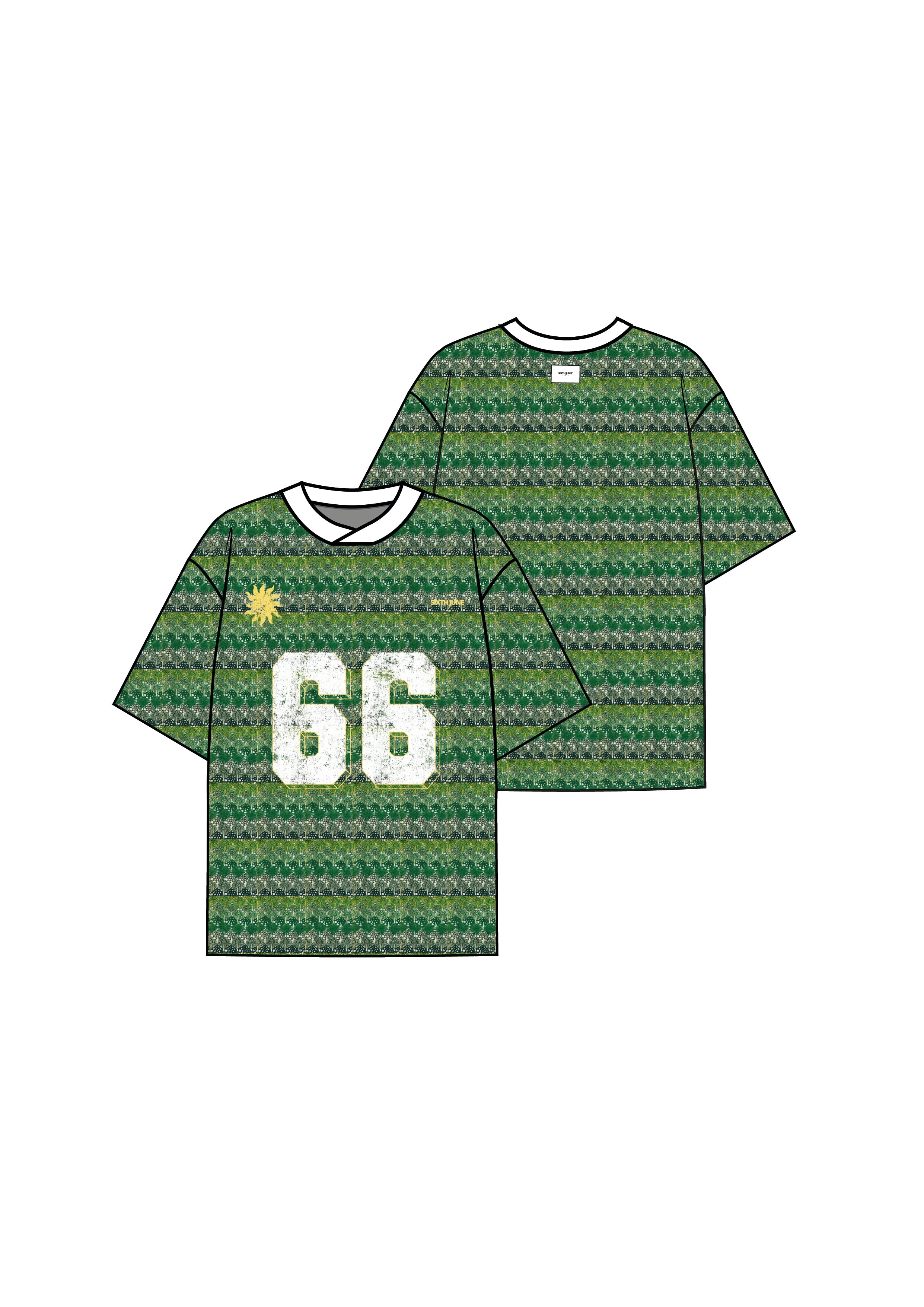 Carribean Crochet Football Jersey 34877-GREE