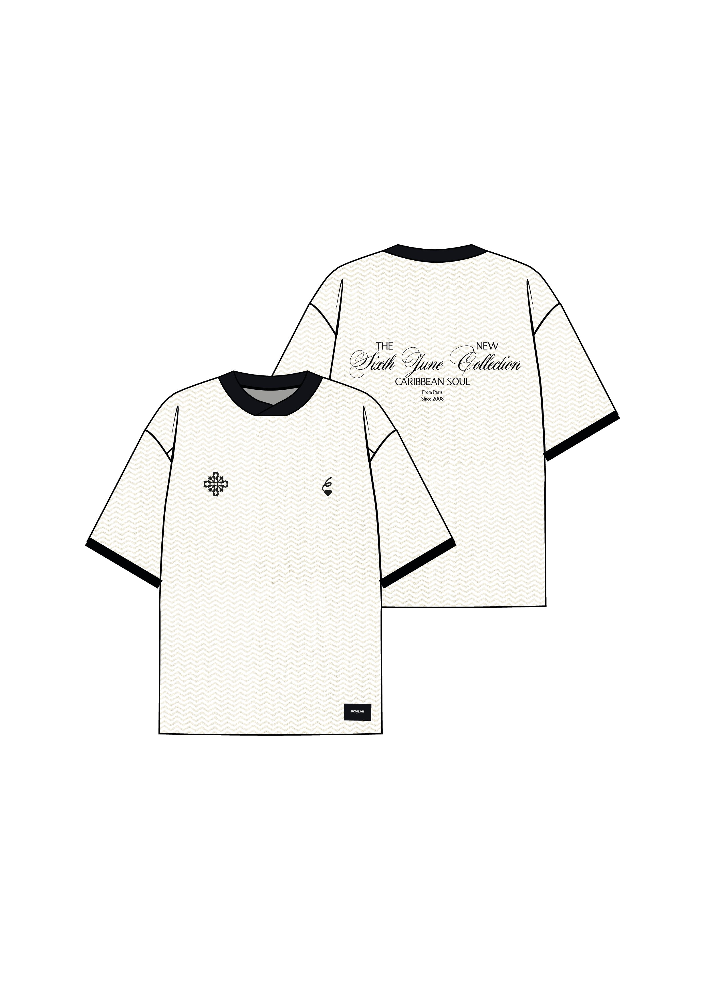 Oversize Knit Football Jersey 34878-OFFW