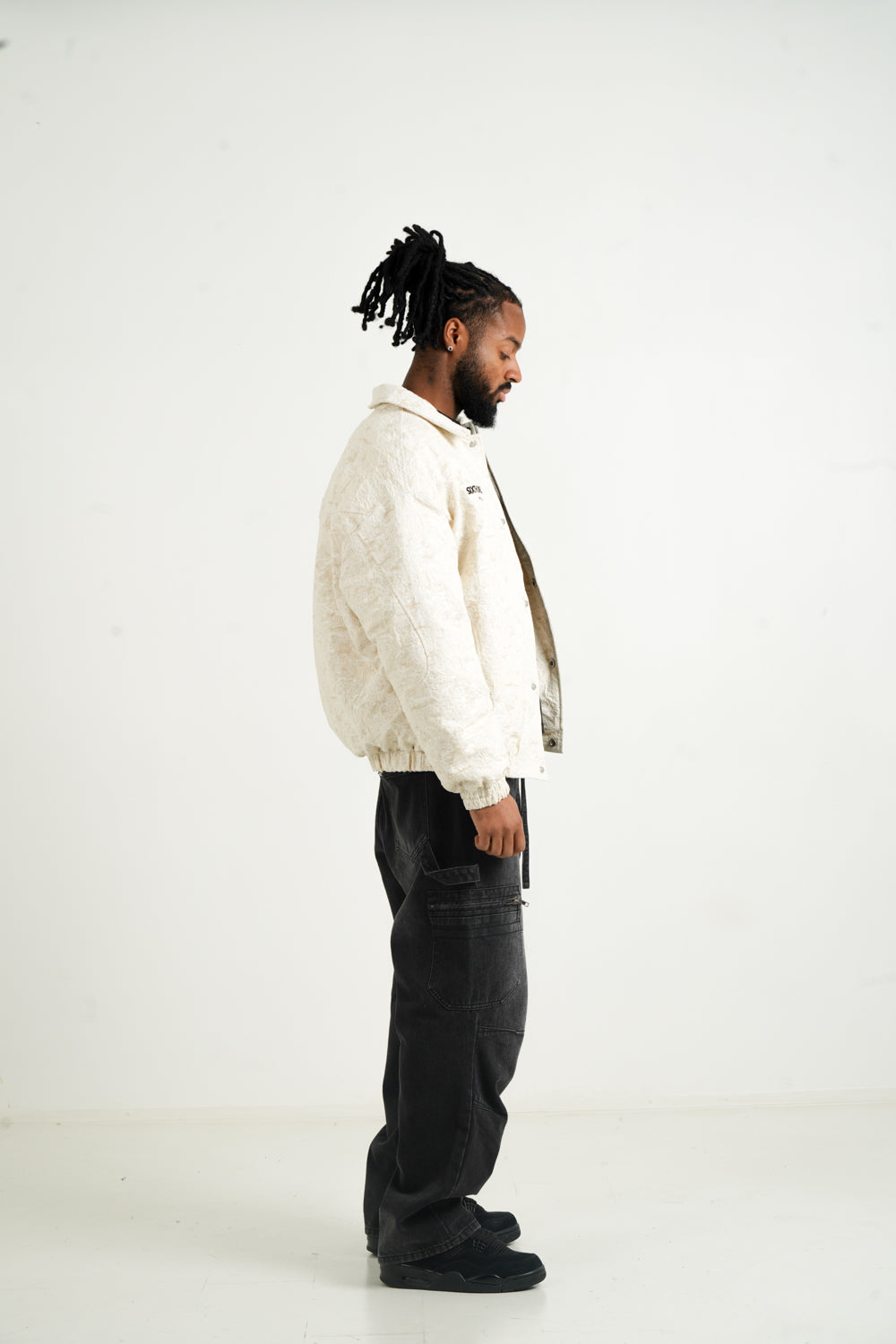 Sixth June Graphic and Textured Jacket 25820-BEIG