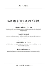 NUIT ETOILEE Printed S/S T-Shirt