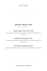 HEART Printed Cap