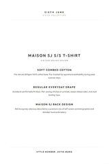 MAISON SJ S/S T-shirt