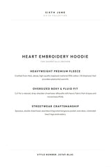 HEART Embroidery Hoodie