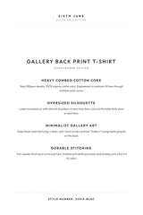 GALLERY Back Print S/S T-Shirt