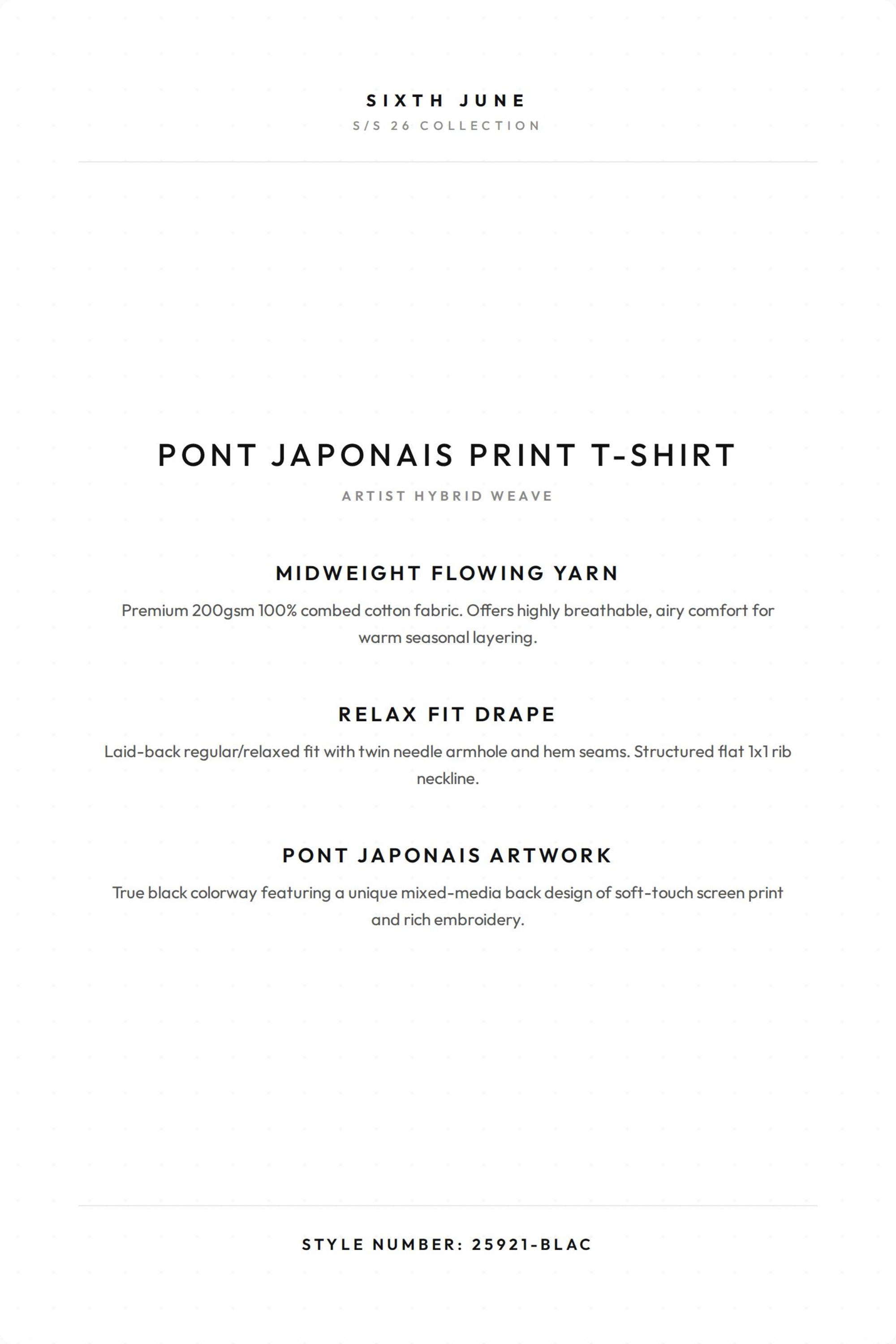 PONT JAPONAIS Print S/S T-Shirt