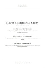 FLOWER Embroidery S/S T-shirt