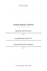 CAMO Baggy Pant