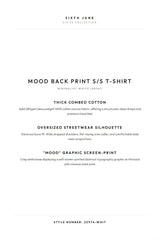 MOOD Back Print S/S T-Shirt