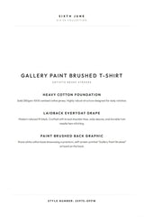 GALLERY Paint Brushed Graphic S/S T-Shirt