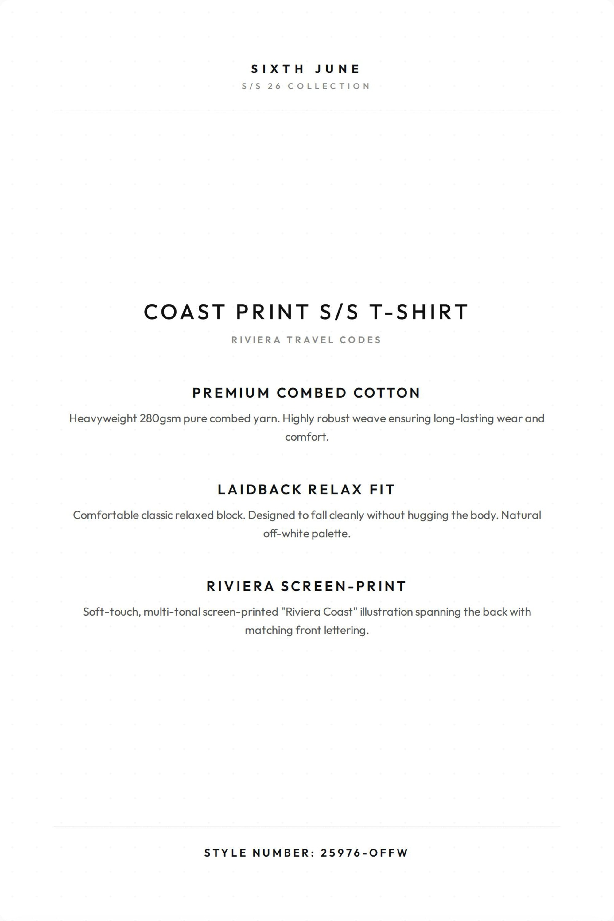 COAST Printed S/S T-Shirt