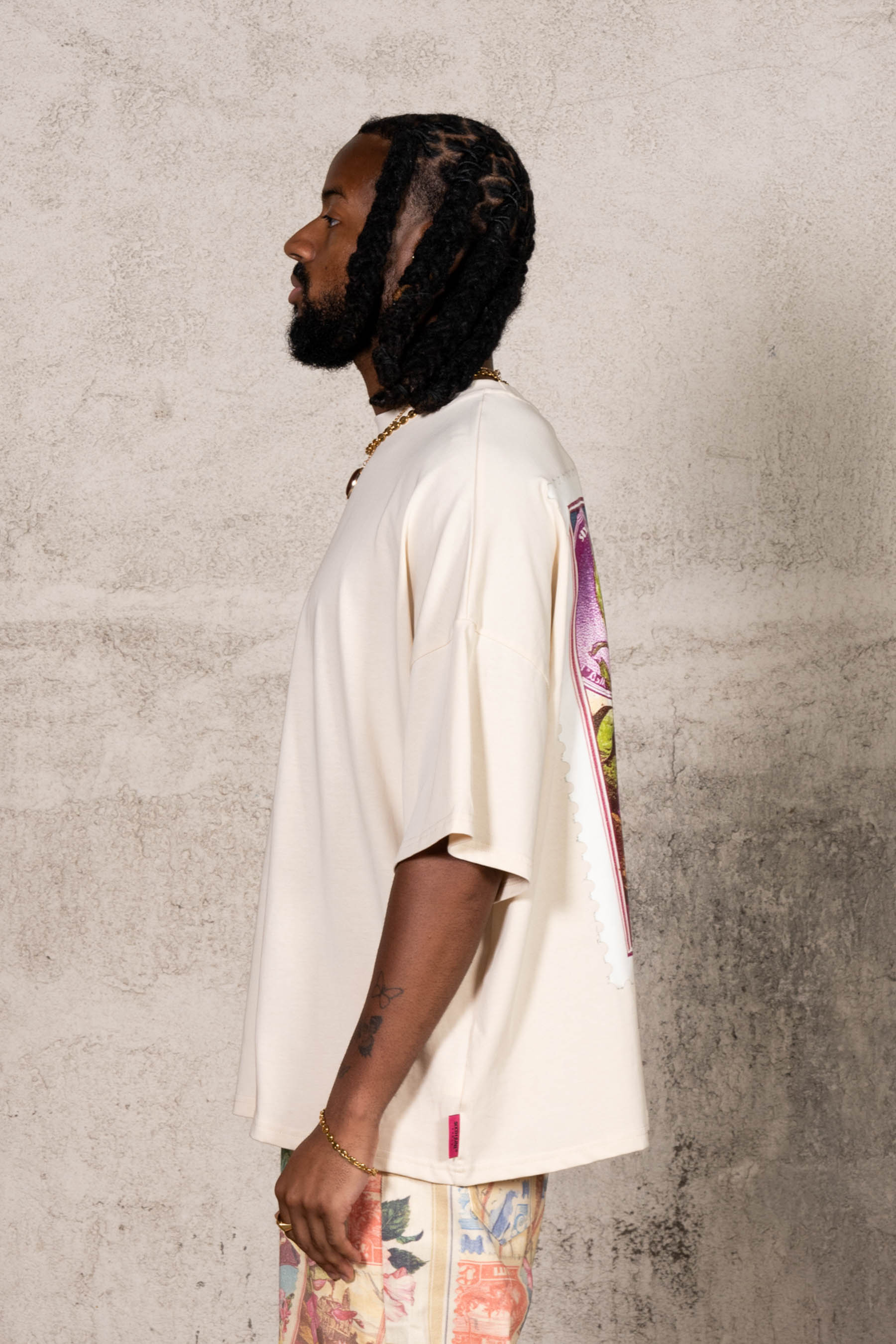 Puerto Rico Stamp Tee 26004-BEIG