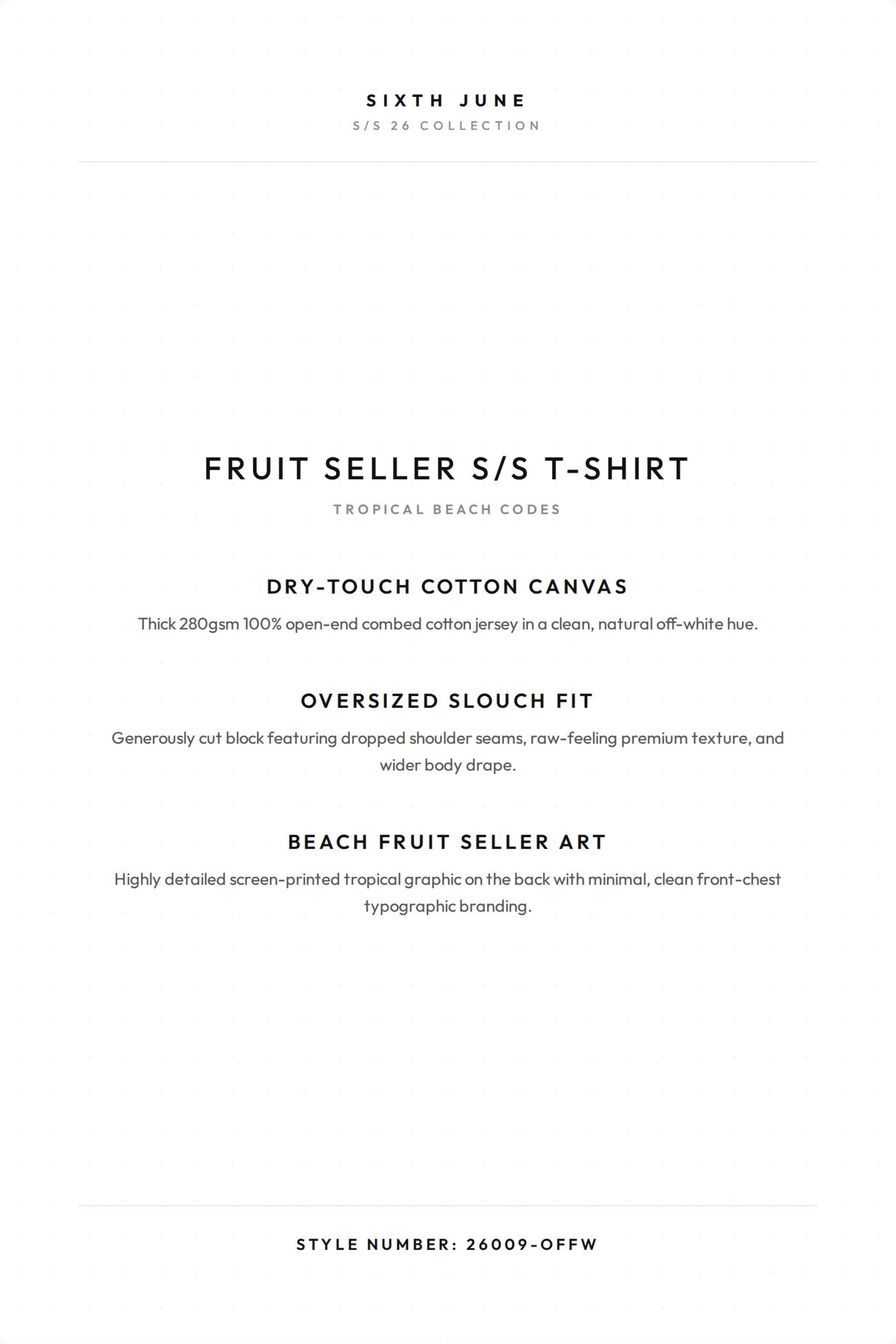 FRUIT SELLER S/S T-Shirt