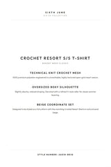 CROCHET Resort S/S T-Shirt
