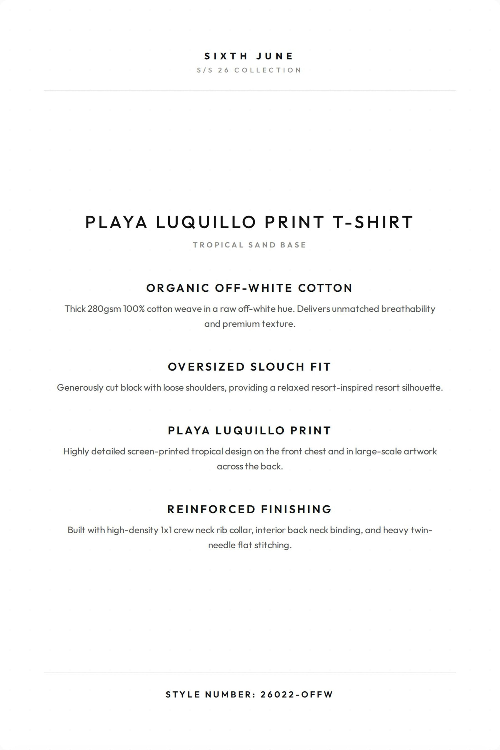 PLAYA LUQUILLO Printed S/S T-Shirt