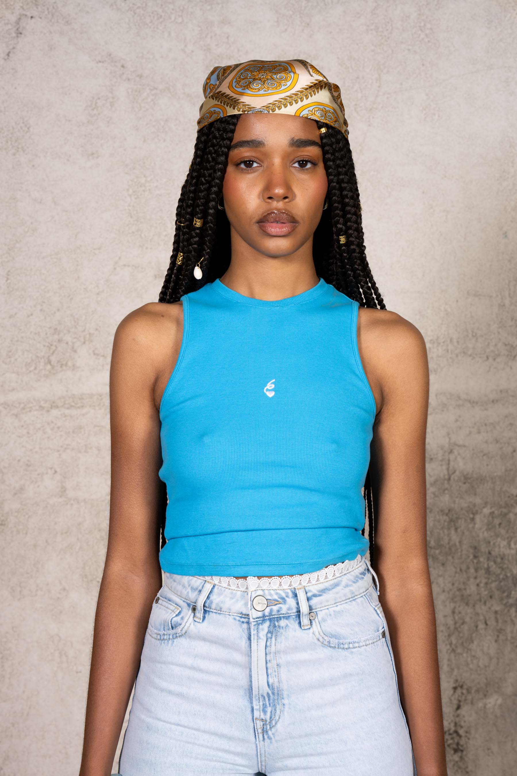 Logo Tank Top 34587-BLUE