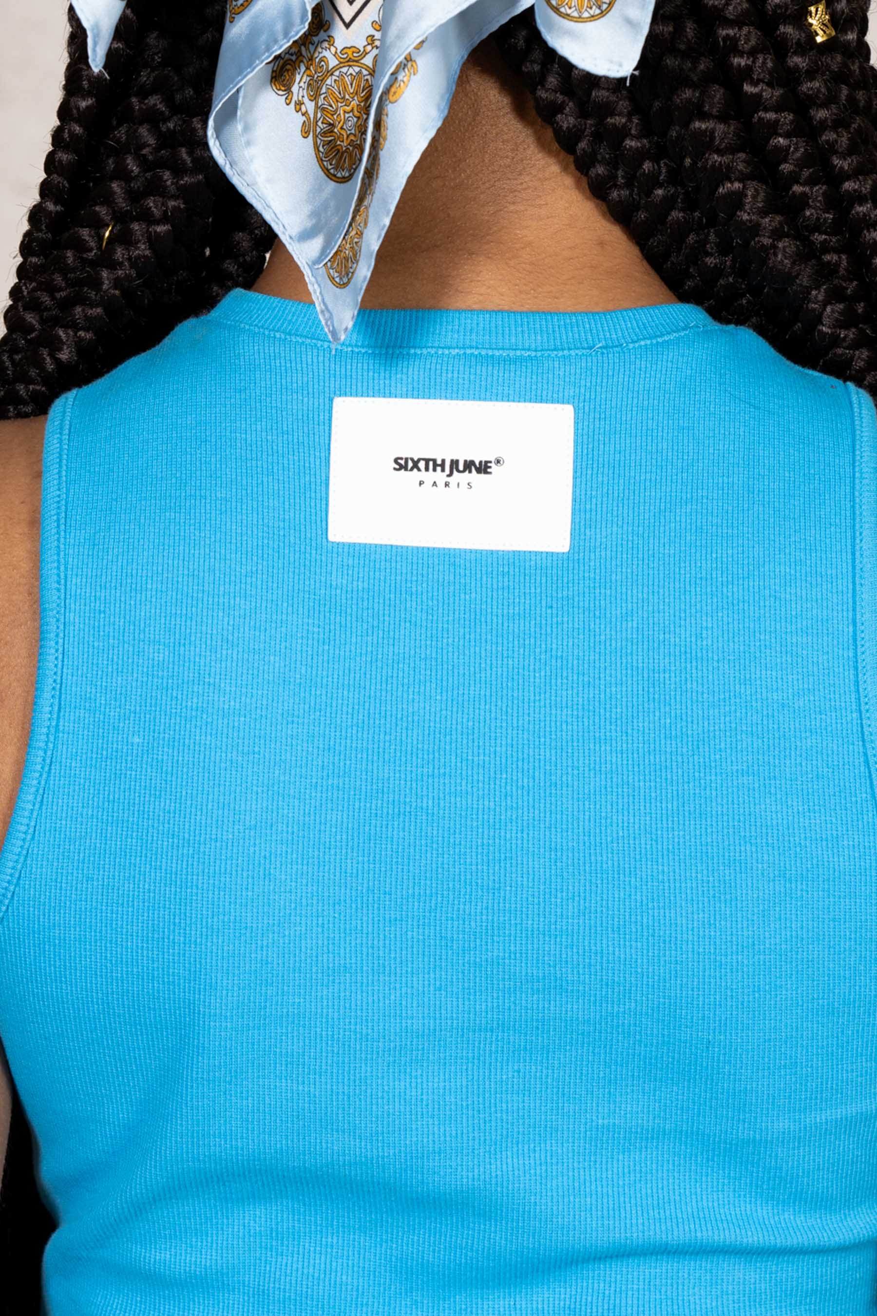 Logo Tank Top 34587-BLUE