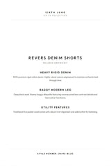 REVERS Denim Short
