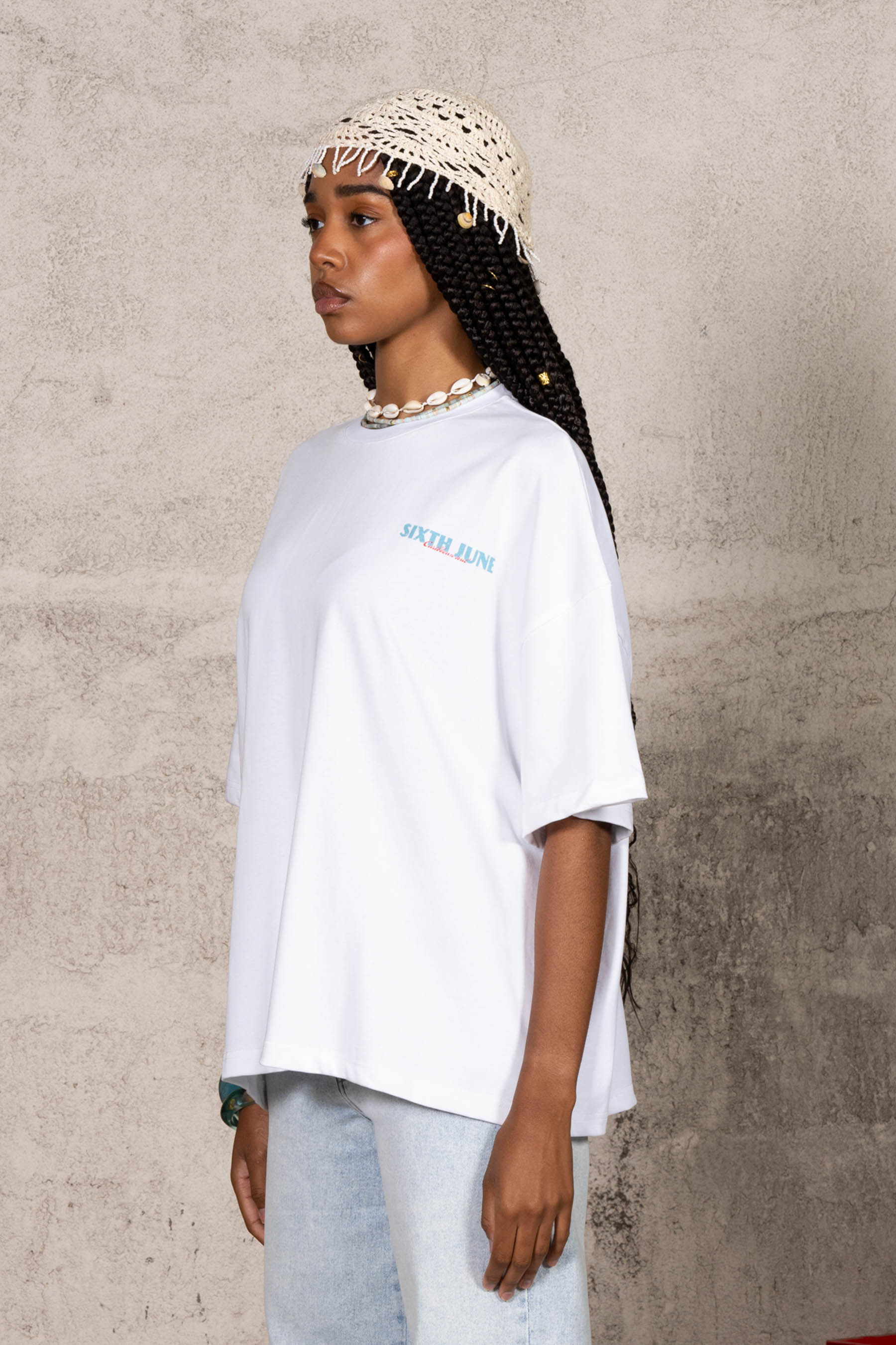 Carribean Soul Palm Tree Tee 34874-WHIT