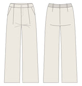 Pants Tailored Fleece Fabric 34421-WHIT