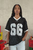 Oversize Lace Football Jersey 34879-BLAC