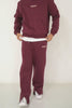 Vibes Never Lie Sixth June Retro Print Joggers 25876-BURG