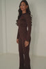 Sixth June Heart Embroidered Ls Textured Tshirt 34621-BROW