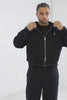 heavy coton zipup hoodie 25910-blac