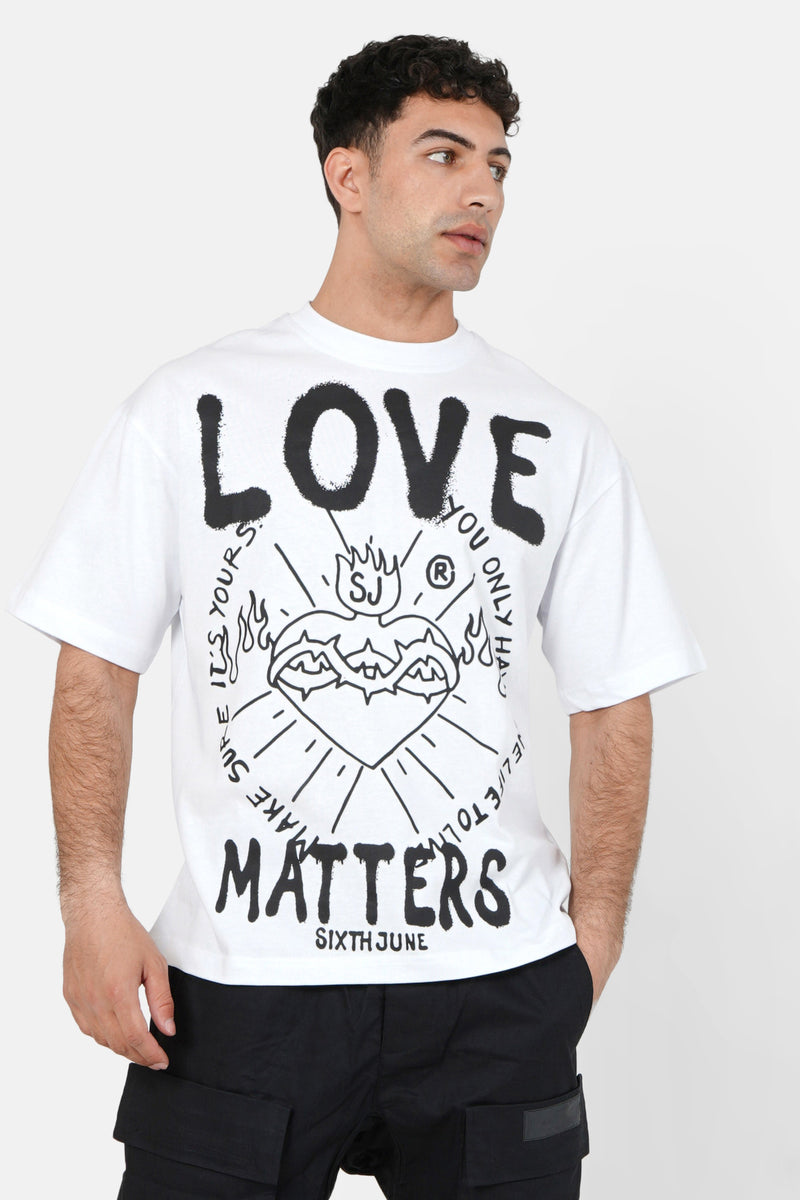 Love Matters tee 12434-whit