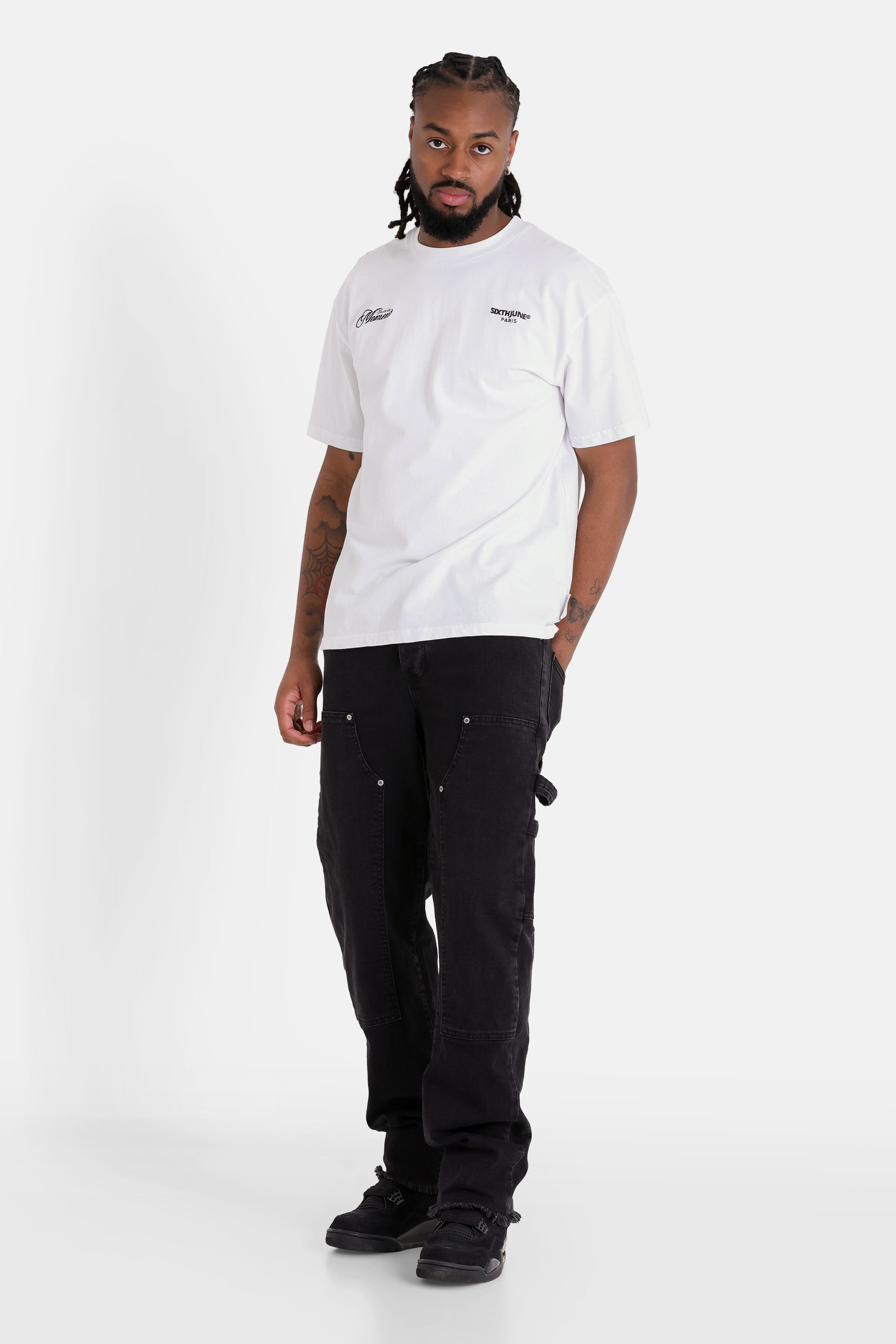 Denim pants carpenter 12444-Black