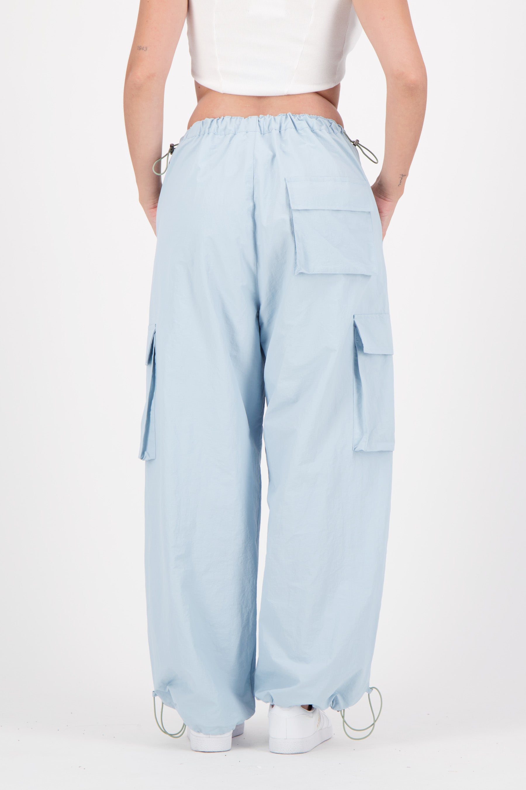 Nylon parachute pants 12704-lblu