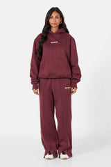 Vibes Never Lie Sixth June Back Retro Print Hoodie 12943-BURG