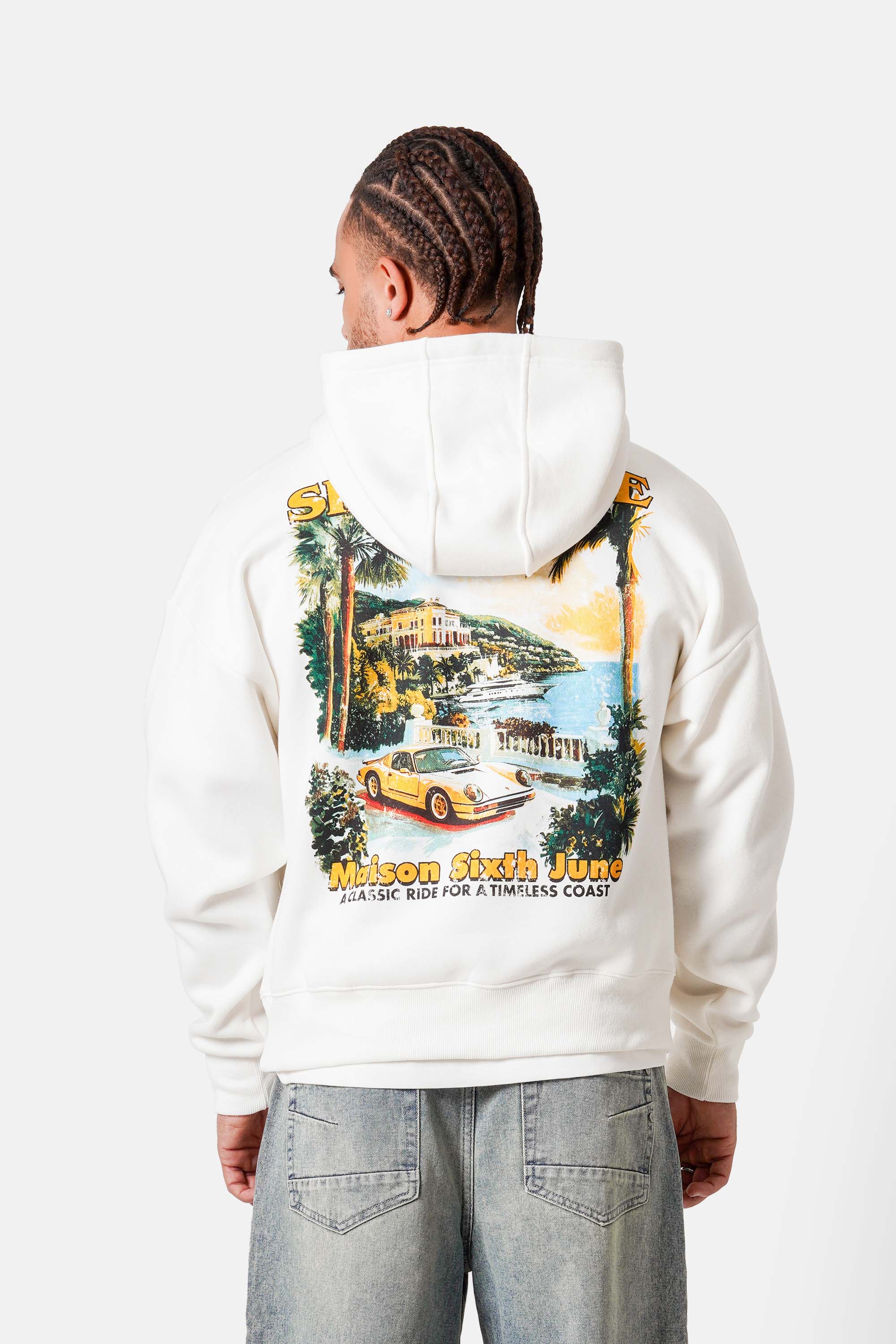 coast back print hoodie 13001-offw