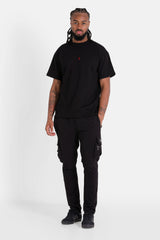 Nylon cargo Pants 22577-BLAC