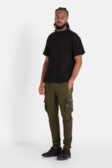 Nylon cargo Pants 22577-KAKI