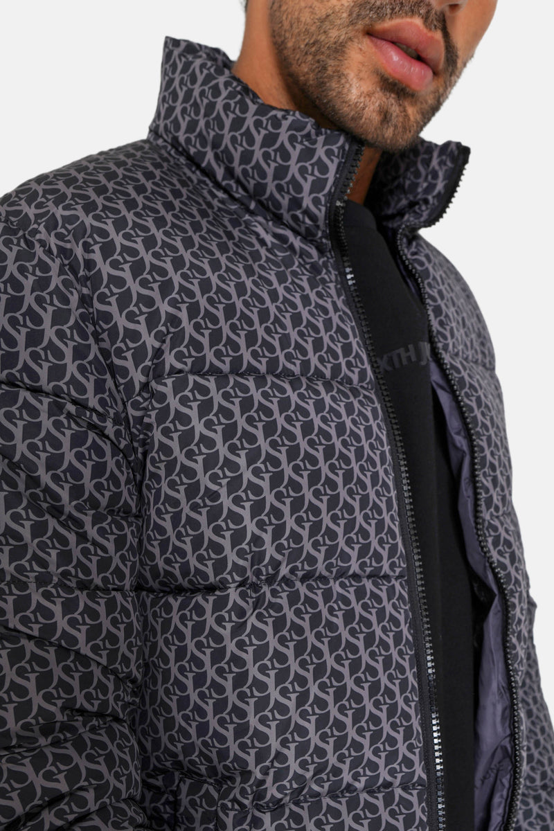 Monogramm downjacket 22816-blac
