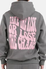 Hoodie Take the Risk 22974-GREY