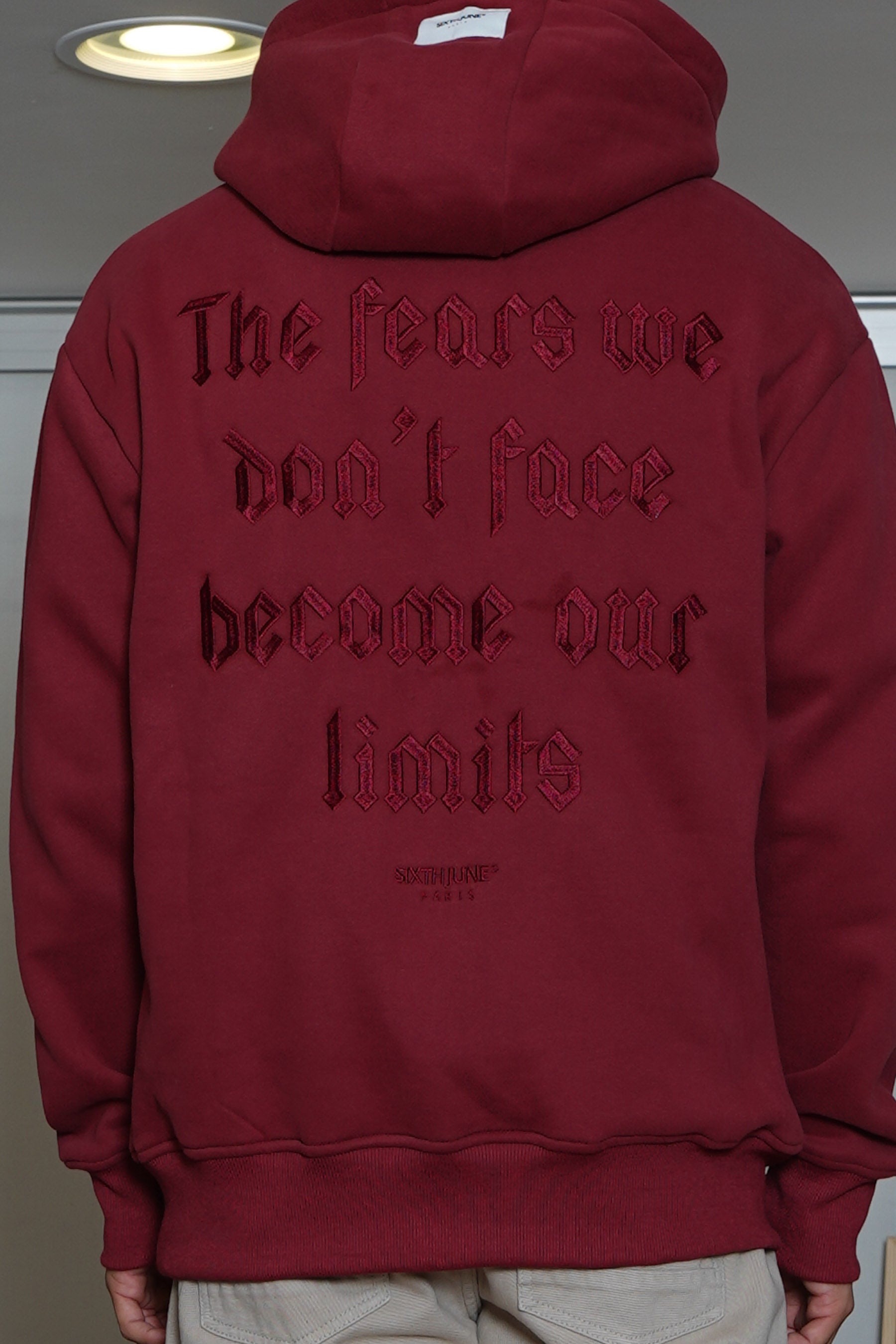 Sweatshirt fear back 22976-BURG