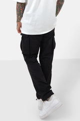 Nylon cargo Pants 23552-BLAC