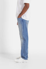 Regular scratched jeans 23561-BLUE