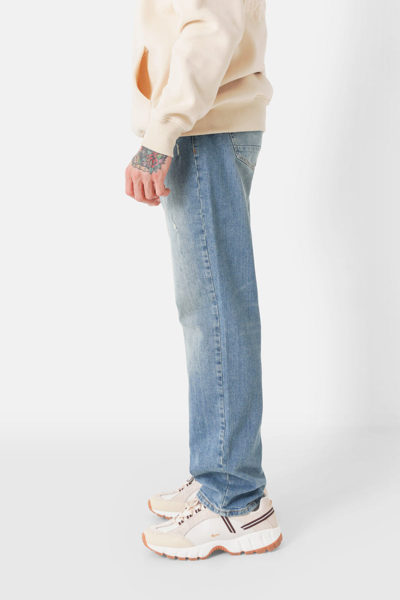 Regular scratched jeans 23561-BLUE