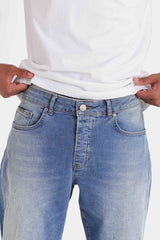 Regular scratched jeans 23561-BLUE